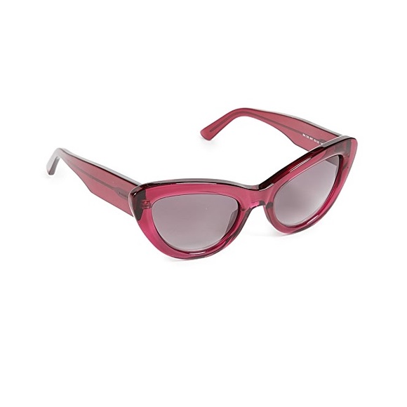 Balenciaga cherry red cat eye sunglasses - Picture 5 of 8